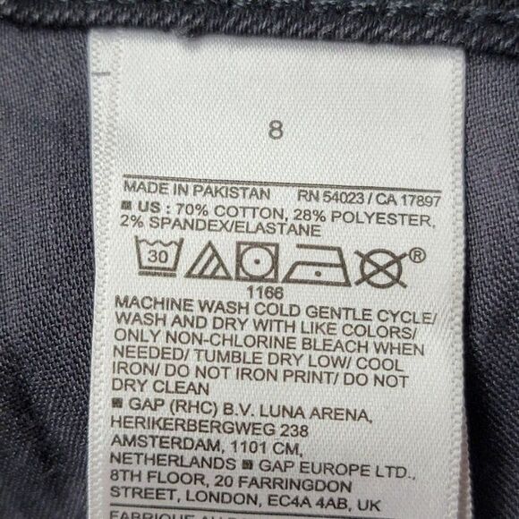 Old Navy High-Rise Kicker Boot-Cut Jeans Size 8 Black Denim With Secret Smooth P - Picture 6 of 10